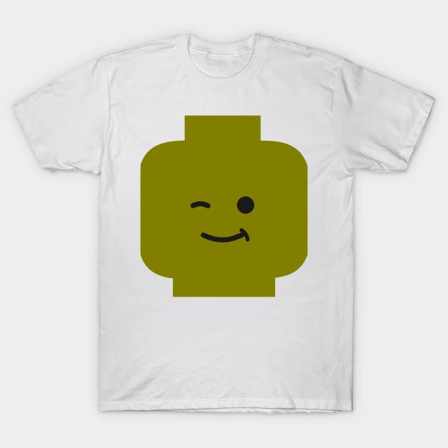 Minifig Winking Head T-Shirt by ChilleeW